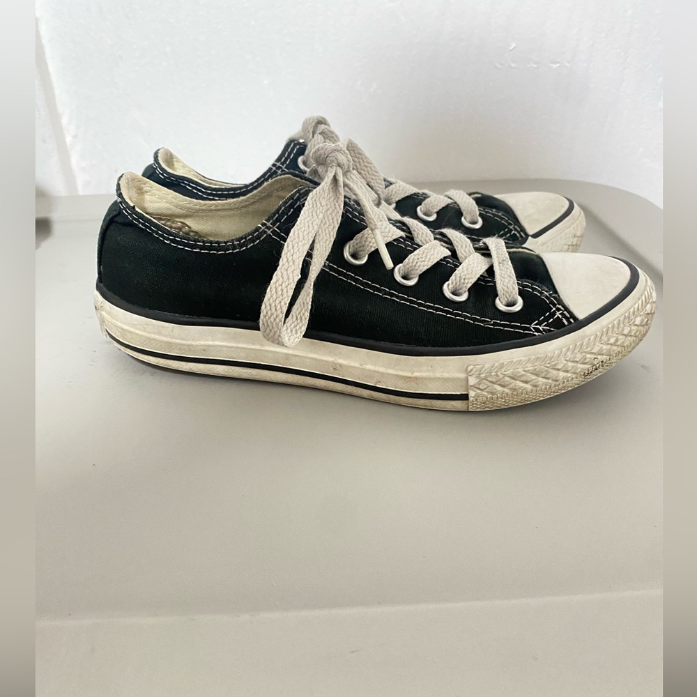 All Star Converse Black Kids Shoes Size  13.5